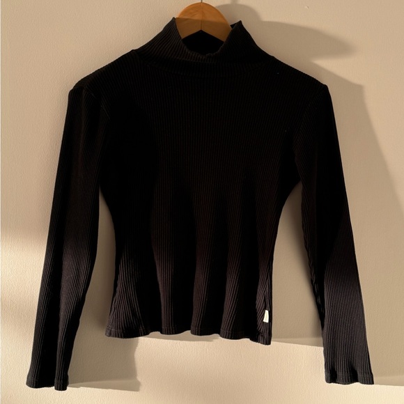 Brixton Black Turtleneck T Shirt - Picture 3 of 5